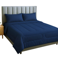 Charm Classic ผ้าปูที่นอน+ผ้านวม 3.5 ฟุต สี Navy Blue (412422832487285)