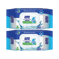 ราคา [ซื้อ1แถม1] Sanisoft Alcohol Extra Hygiene Wipes 80's/แซนนิซอฟท์ ผ้าเช็ด สูตรผสมแอลกอฮอล์ 80แผ่น/ห่อ (622462263638004)