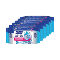ราคา [แพ็ค X 6ห่อ] Sanisoft 70% Alcohol Hygiene Wipes Alcoclean / ผ้าเช็ดสูตรแอลกอฮอล์ 70% 20แผ่น/ห่อ (254065672499992)