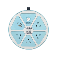 Data ปลั๊กไฟ ดาต้า 4 ช่อง 1 สวิตช์ 1 Usb 1 Usb-c สาย 3 5 เมตร รุ่น Apuc4624 ปลั๊กพ่วง มอก.แท้ สีฟ้า 3 เมตร (168802650843337)