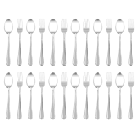 ราคา Rrs ช้อน-ส้อม สแตนเลส รุ่นหนา 2.5mm. 12คู่ ลายปริ๊นเซส (254119470991902)