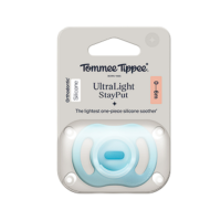 ราคา Tommee Tippee จุกหลอก Ultra Light (แพ็ก 1) น้ำหนักเบาพิเศษ สีฟ้า สำหรับเด็ก 0-6m (554376321401942)