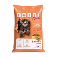 ราคา [กระสอบ20kg.] อาหารเม็ดแมว Bobbi Cat บ็อบบี้ แคท รสปลาแซลม่อน สำหรับแมวโต 1 ปีขึ้นไป ยกกระสอบขนาด 20 Kg. (914037903845038)