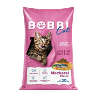 ราคา [กระสอบ20kg.] อาหารเม็ดแมว Bobbi Cat บ็อบบี้ แคท รสปลาทูสำหรับแมวโต 1 ปีขึ้นไป ยกกระสอบขนาด 20 Kg. (649907500443001)