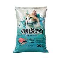 ราคา [กระสอบ20kg.] อาหารเม็ดแมว Guszo กัสโซ่ รสปลาทูน่า สำหรับแมวโต1ปี+ เม็ดสามสี ขนาด 20 Kg. (แบ่งถุงย่อย 20ถุง) (636416468147864)