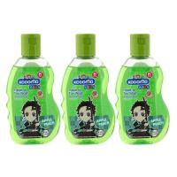 ราคา โคโดโม แชมพูอาบน้ำ เฮดทูโท กลิ่นแอปเปิ้ลพีช สีเขียว 100 มล. x 3 (7497505177795)