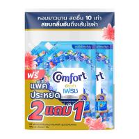ราคา คอมฟอร์ท อัลตร้า น้ำยาปรับผ้านุ่ม สูตรเข้มข้น สีฟ้า 450 มล. x 2+1 (7078773784771)