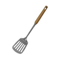 Fackelmann ตะหลิวสแตนเลสมีร่องด้ามไม้บีช S/s Slotted Turner with wooden handle (585591048726383)