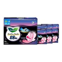 ราคา ลอรีเอะ ซอฟท์แอนด์เซฟ ไนท์ ผ้าอนามัยแบบมีปีก สำหรับกลางคืน 30 ซม. 8 ชิ้น x 6 (7325013442755)