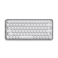 ราคา Rapoo Ralemo Pre 5 Vintage Keyboard คีย์บอร์ดวินเทจ คีย์บอร์ดไร้สาย คีย์ Eng 79 คีย์ มีไฟแบ็คไลท์ White (406064997565802)