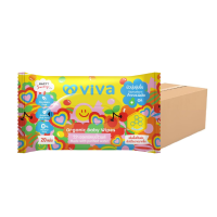ราคา Viva x Happy Sunday วีว่า Organic Baby Wipes 20 แผ่น ยกลัง 1x36 ทิชชู่เปียก ผ้าเปียก สูตรออแกนิค (433863522586915)