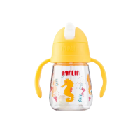 ราคา Farlin (ดื่มง่ายทุกท่า 360°)ถ้วยหัดดื่ม พร้อมที่จับตามหลักสรีรศาสตร์ สีเหลือง วัสดุtritanสุดแกร่ง + หลอดนุ่ม (438525877401939)