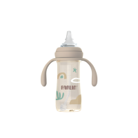 Farlin (มีมอก.)ขั้นสุด(วัสดุที่ใช้ทางการแพทย์&อวกาศ) ขวดนมppsu 9oz.(มือจับ) 1 ขวด สี Stardust Coral จากเยอรมัน ปลอดสารพิษทุกชนิด จุกนมดีมาก (195911249161509)