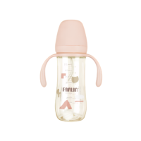 Farlin ขวดหัดดื่มอัจฉริยะ หลอด V Cut(คว่ำไม่หก) แบบฝาเปิด-ปิด สี Tulip Garden เอกสิทธิ์ นิ่มพิเศษดูดได้ 360° ขวดppsu(เกรดเยอรมัน) (115482416605786)