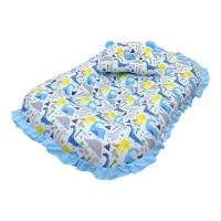 Fortae Baby ที่นอนเด็กรังผึ้ง ที่นอนเด็กแรกเกิด Cotton100% ฟอร์เต้ รุ่น Na017na017 ฟ้าไดโนเสาร์ (476220477174647)