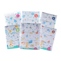ราคา Natty Punn ผ้าอ้อมผ้าสาลู ซักได้ ชนิดขอบเย็บ รุ่น Classic บรรจุแพคละ 6 ผืน คละลายสีฟ้า,24x24 นิ้ว 1 แพ็ค (546582929787910)