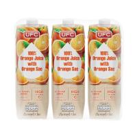 ราคา ยูเอฟซี น้ำส้มพร้อมเนื้อส้มรวม 100% 1ลx3 (7499704828099)
