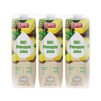 ราคา ยูเอฟซี น้ำสับปะรด 100% 1ลx3 (7497349103811)