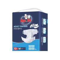 ราคา Ano.eq ผ้าอ้อมผู้ใหญ่ แบบเทป แพมเพิส แพมเพิสผู้ใหญ่ 10ชิ้น/ถุงเทป M 800cc (149350527192823)