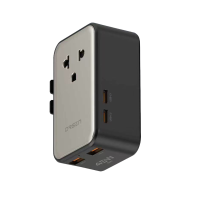 ราคา Orsen by Eloop C48 หัวแปลงปลั๊กไฟ Travel Adapter Gan 45w ปลั๊กพ่วงพกพา ชาร์จเร็ว 5 อุปกรณ์ ทั่วโลก (black) (391935564788848)