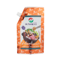 ราคา Sunsauce (ซันซอส) น้ำจิ้มสุกี้ น้ำจิ้มหมูกระทะ น้ำจิ้มปิ้งย่าง สูตรเข้มข้น แบบซอง ขนาด 500 กรัม (196791130780005)