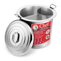 ราคา ตราหัวม้าลาย หม้อก๋วยเตี๋ยว รุ่น Chef ขนาด 36 ซม. x 3 ช่องโค้ง (7497397272771)