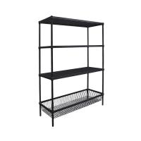 ราคา ชั้นเหล็ก ขนาด 120x45x160 ซม. รุ่น Linear 120bk สีดำ (7416076402883)