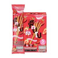 ราคา ท็อปโป เพรทเซลแบบแท่ง บิสกิต รสสตรอเบอร์รี่ 11 ก. x 12 (7350220423363)