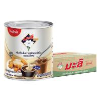 ราคา มะลิ โกลด์ ครีมเทียมข้นหวานชนิดพร่องไขมัน 380 ก. x 48 (7078657261763)