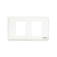 ราคา Siemens Delta® Relfa ฝา 2 ช่อง 1 M ขนาด 120 มม. สีขาว (716325101444531)
