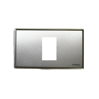ราคา Siemens Delta® Relfa ฝา 1 ช่อง 1 M ขนาด 120 มม. สีเงิน (317906305858241)