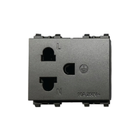 ราคา Siemens Delta® Relfa เต้ารับขากลมแบน เดี่ยว มีกราวน์ มีม่านนิรภัย สีเทาเข้ม (146275076106160)