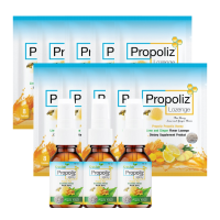 ราคา Set Propoliz สูตรกระชายขาว 1 แพค (3 ขวด) + เม็ดอม Propoliz Lozenge Plus10 ซอง Gms0041jfa (624652032736736)