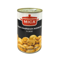 ราคา ไมก้า เห็ดแชมปิญองในน้ำเกลือ 400 กรัม Mica Whole Champignon Mushroom in Brine 400 g. (597186384157856)