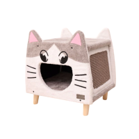 ราคา Catry รุ่น Lovely Cat House คอนโดบ้านแมว เฟอร์นิเจอร์แมว รูปทรงหน้าแมว พร้อมที่ลับเล็บ (754523384167189)