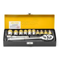 Delton King Tools ชุดเครื่องมือ ประแจ ชุดบล็อก (เบอร์ 8-22 mm) 12 ชิ้น ขนาด 1/2 นิ้ว (4 หุน) รุ่น Dkt-12pcs (539573552342245)