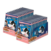 ราคา [petclub] Felix® อาหารเปียกแมว !! ยกลัง !! 85g.x24ซอง 14 รสชาติ แมวโต แซลมอนในเกรวี่ (662162312905653)