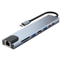 ราคา Moov Hub05 Usb Hub Type C ฮับ 8 in 1 Otg Pc Laptop Usb Type C Hdmi 4k Tf Sd Rj45 Card Reader Grey (724925693890744)