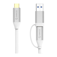ราคา Orico Ccuz10 Type-c to C & A Dual-connector Data Cable สายชาร์จ Type-c 2in1 ชาร์จและซิงค์ข้อมูล สีเงิน / Sv 0.5m (864104898013879)