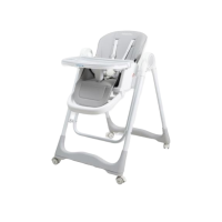 ราคา bebeplay เก้าอี้ทานข้าวเด็กเปลไกว 2in1 รุ่น Swing High Chair (สีเทา) (985637202878545)