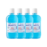 ราคา Mybacin น้ำยาบ้วนปาก สูตรทาร์ทาร์ คอนโทรล ลดคราบพลัค คราบหินปูน ขนาด 500มล.แพ๊ค 4 ขวด (568718629667749)