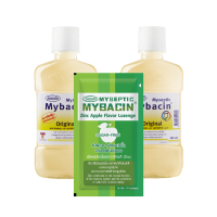 ราคา Mybacin (1 แถม 2) น้ำยาบ้วนปาก ขนาด 250 มล. สูตรออริ + เม็ดอมซิ้งรสapple 1 ซอง (329226900785331)