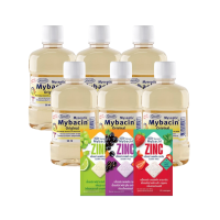 ราคา Mybacin น้ำยาบ้วนปากสูตรออริจินัล 95 ml 3 ขวด แถม น้ำยาบ้วนปากสูตรออริจินัล 95 ml 3 ขวด + เม็ดอม Zinc Plus (958895949007431)