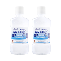 ราคา Mybacin น้ำยาบ้วนปากมายบาซิน สูตรไวท์โพรเทคชั่น ปราศจากแอลกฮอลล์ ลดคราบพลัค ขนาด250มล. 2ขวด (148369743870407)