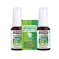 ราคา Mybacin (1 แถม 2) สเปร์ยพ่นคอ ขนาด 15 ml สูตรแอปเปิ้ล +เม็ดอมซิงค์รสapple 1 ซอง (156674851887132)