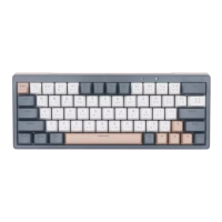 ราคา Wireless Keyboard (คีย์บอร์ดไร้สาย) Fantech Atom Pro63 Mk912 (gray) (blue Switch - Rgb - En/th) (792503097572255)