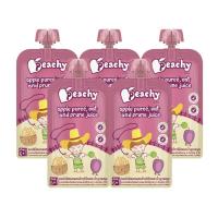 ราคา Peachy อาหารเสริมเด็กรสแอปเปิ้ลบดผสมข้าวโอ๊ตและน้ำลูกพรุน แบบแพ๊ค 5 ถุง (r20 = 5 ถุง) (366520358973949)