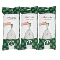 Brabantia ถุงขยะ สำหรับขนาด 36ลิตร Brabantia Perfect Fit Bags Code R 36 Litre จำนวน 3 ม้วน(รวม60ใบ)-138508-3 (450154172230599)