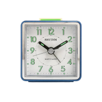 ราคา นาฬิกาตั้งโต๊ะ Rhythm นาฬิกาปลุกตั้งโต๊ะ Alarm clock ขนาดเล็กมาก เพียง 5.7 ซม.ไม่มีพรายน้ำ-cre210nr สีน้ำเงิน (603494677043457)