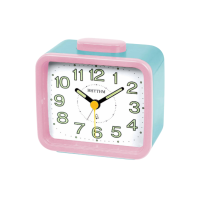 ราคา นาฬิกาปลุกตั้งโต๊ะ Rhythm นาฬิกาปลุกเสียงดัง เสียงปลุก Bell Alarm ขนาด 11 ซม. สีชมพู (460178217118067)